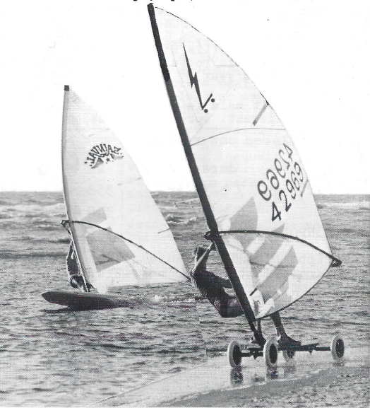 Planche et Speed-Sail en 1981