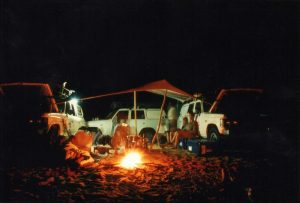 Bivouac pour la nuit après la zone de l'Azefal
