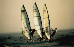 Mauritanie - Raid 1994 - Vers le Cap Tafarit à la tombée de la nuit