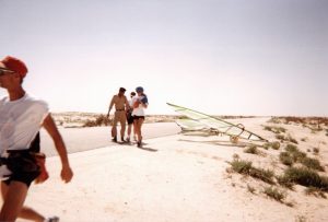 Raid 1994 - Route entre Nouakchott et Rosso - Checkpoint militaire