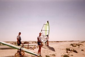 Raid 1994 - Route entre Nouakchott et Rosso - Checkpoint militaire