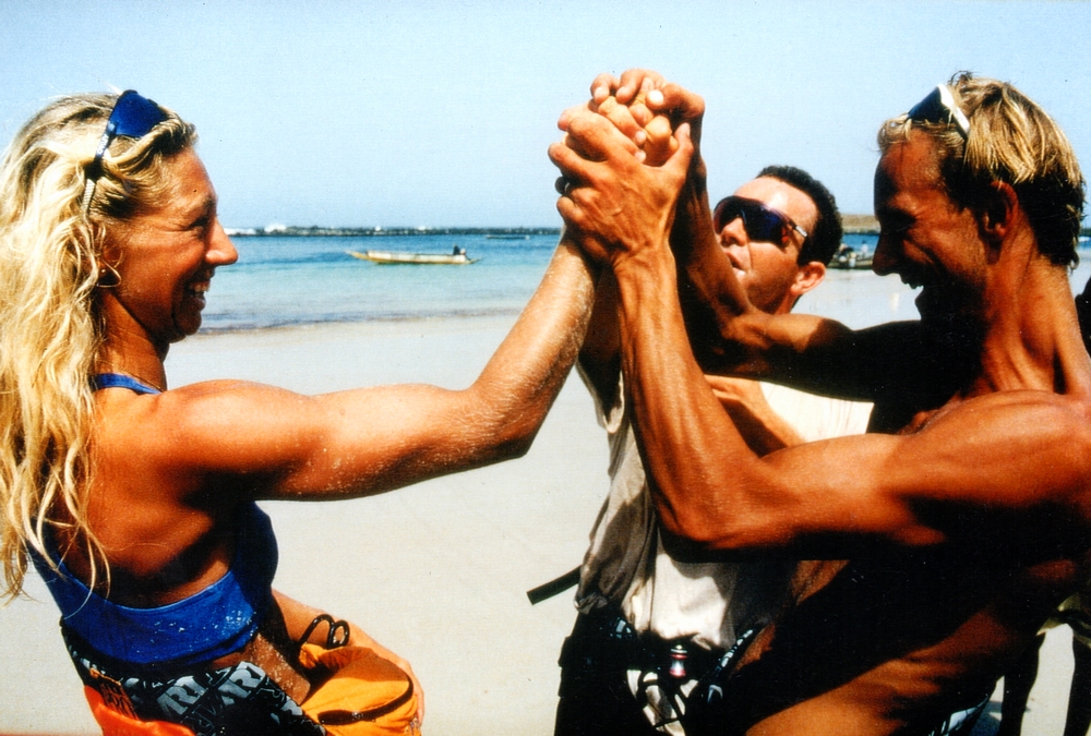 Raid 1994 - Arrivée et fin du Raid plage de Yoff