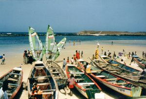 Raid 1994 - Arrivée et fin du Raid plage de Yoff