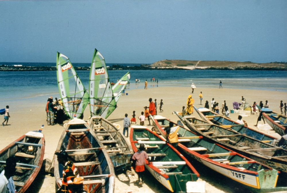 Raid 1994 - Arrivée et fin du Raid plage de Yoff