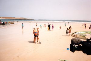 Raid 1994 - Arrivée et fin du Raid plage de Yoff