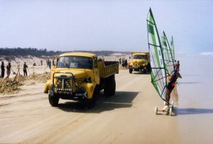 Raid 1994 - Travaux sur la plage non loin de Yoff